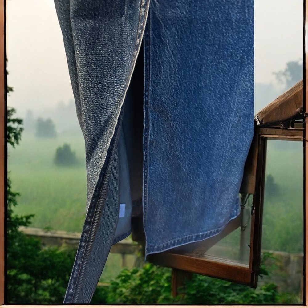 aerie Blue Denim Maxi Slip Dress - Picture 7 of 13